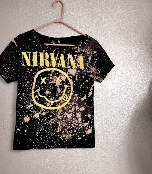 Vintage Nirvana Smiley T Shirt  Size S - Picture 1 of 2